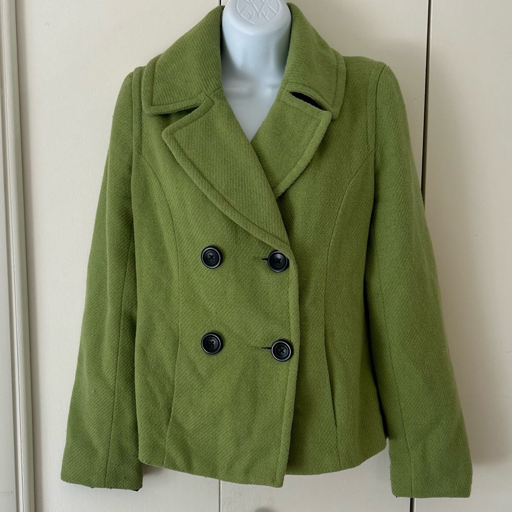 Merona Short double breasted jacket pockets S